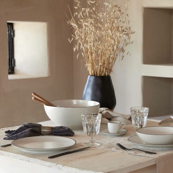 Πιάτο Φαγητού Augusta Natural - Black