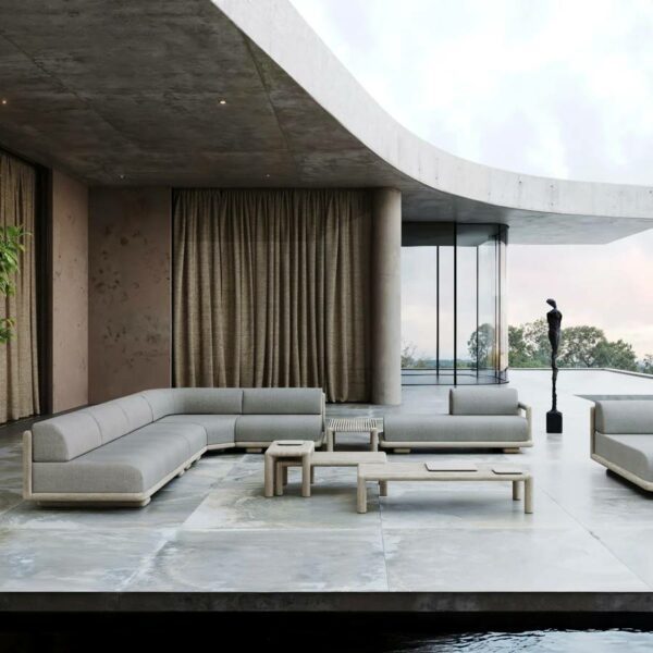 Caleo Τραπεζάκι Ash Grey L