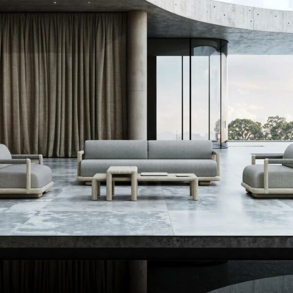 Caleo Τραπεζάκι Ash Grey L