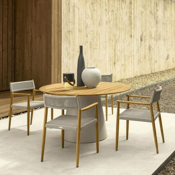 Καρέκλα Εξωτερικού Χώρου Dolcevita//Alu Teak Natural Μπεζ