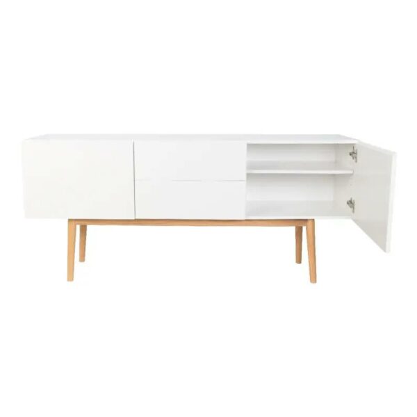 High On Wood Sideboard - White, 160x40xH72