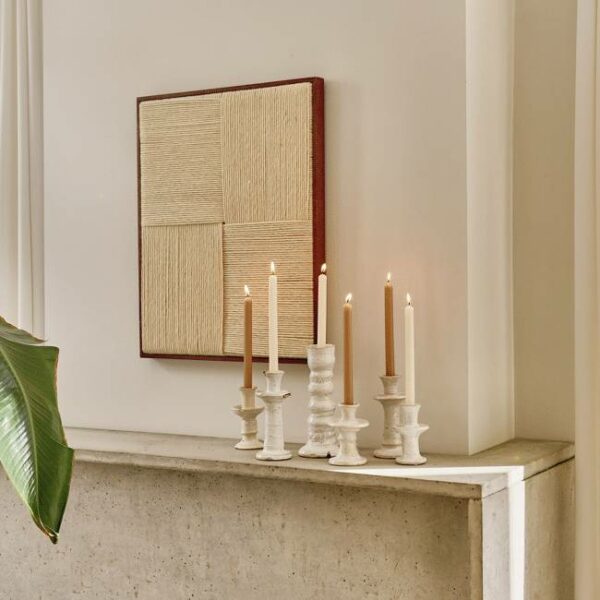 Κηροπήγο Azahara - Λευκό, D11,5xH27