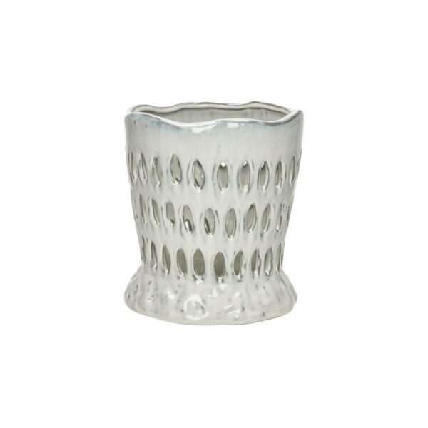 Θήκη Ρεσώ Coral - Κεραμική Ανοιχτό Γκρι, D20xH21,5