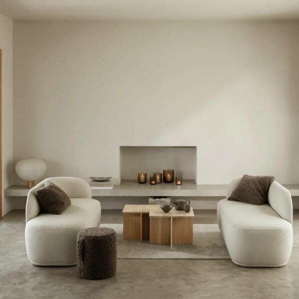 Επιτραπέζιο Φωτιστικό Kami - Ξύλο Δρυός/Ριζόχαρτο, 46×46×H45