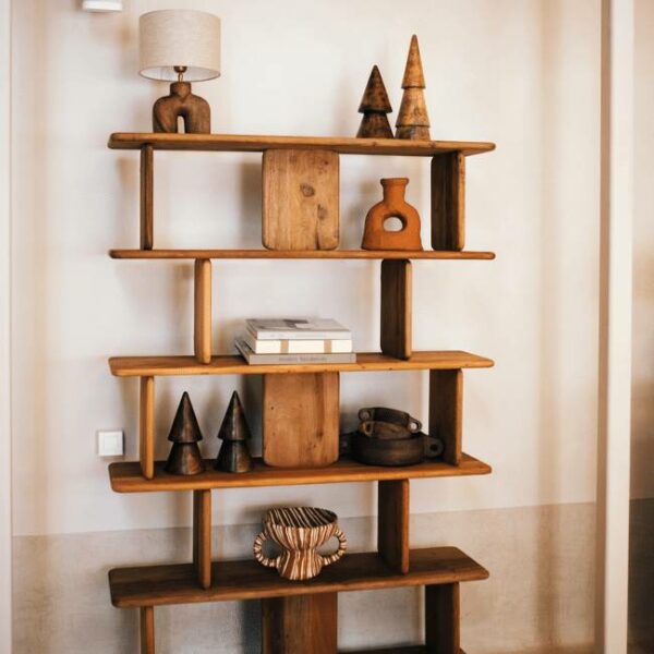 Ραφιέρα Matteo - Ξύλινη, 122x30xH183