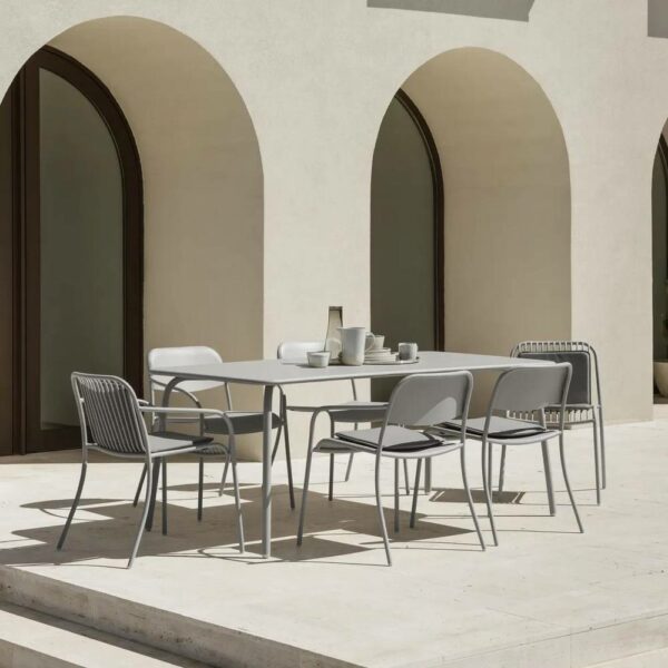 Καρέκλα Εξωτερικού Χώρου Yua Wire - Silk Gray, W60xD60xH77