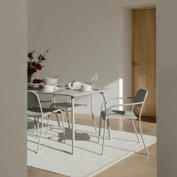 Τραπέζι Εξωτερικού Χώρου Yua - Silk Gray, 180×90×H74 cm