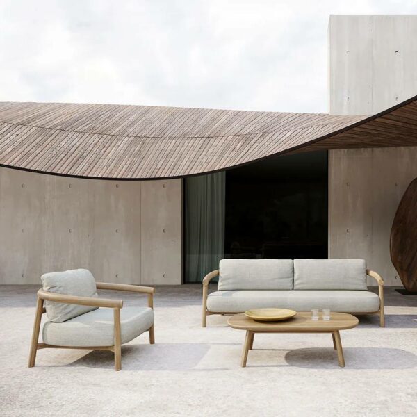 Καναπές Εξωτερικού Χώρου Lyora - Τριθέσιος, 221,5x88xH66