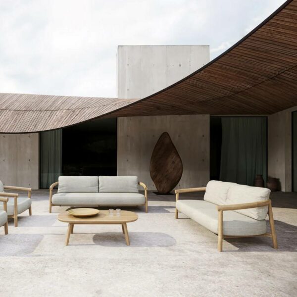 Καναπές Εξωτερικού Χώρου Lyora - Τριθέσιος, 221,5x88xH66