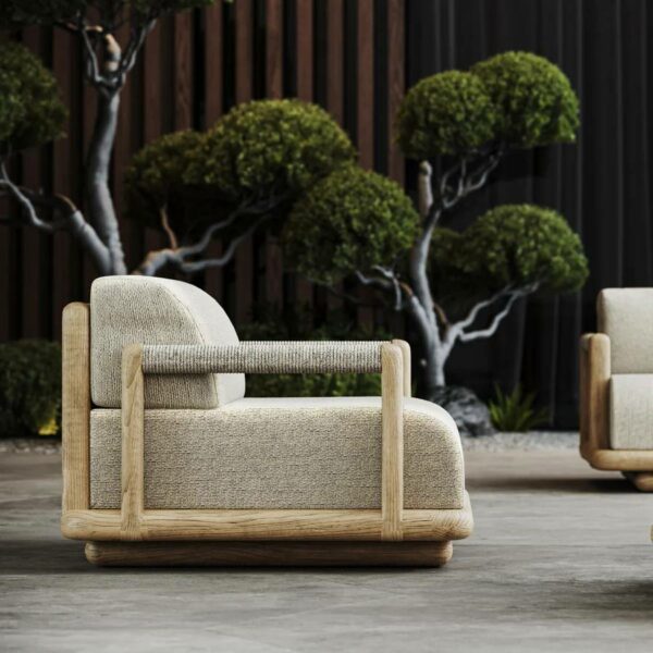 Πολυθρόνα Εξωτερικού Χώρου - Natural, 105x100xH65