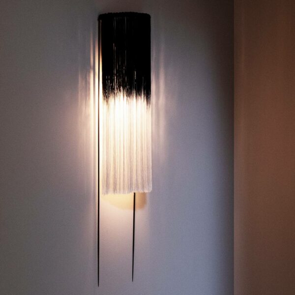 Φωτιστικό Τοίχου Edo - Μαύρο/Λευκό, 19x11xH80