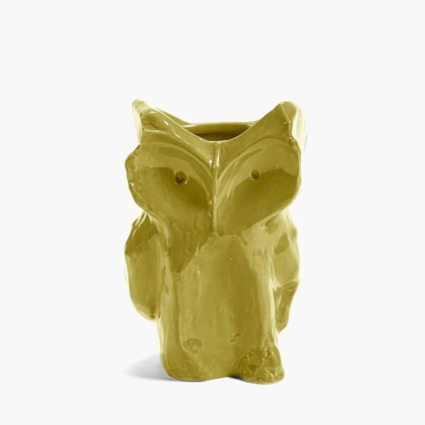 Βάζο Owl - Κίτρινο, 16.5x15.5xH23