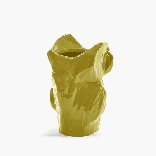Βάζο Owl - Κίτρινο, 16.5x15.5xH23