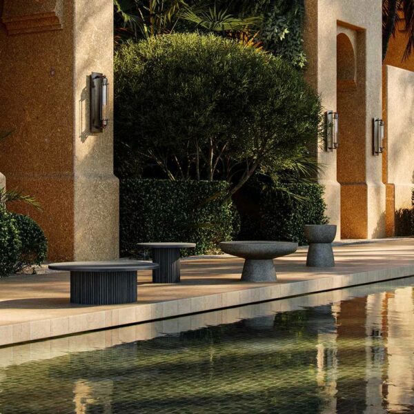 Τραπεζάκι Εξωτεικού Χώρου Pigalle - Ξύλο Τικ, 90xH29