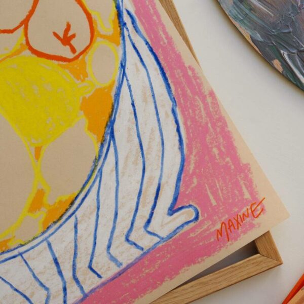 Αφίσα Fruit Bowl On A Pink Table - Ματ Φινίρισμα, 30x40