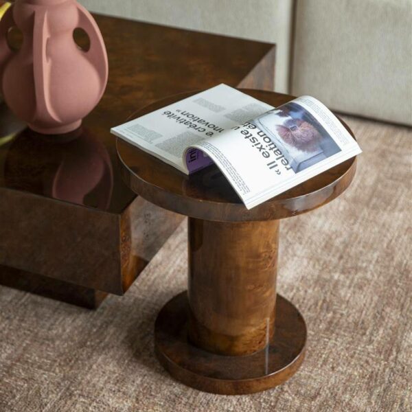 Τραπεζάκι Quinn - Καφέ, 46x46xH51