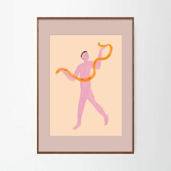 Πίνακας Snake Charmer - Dark Oak Frame, 30x40