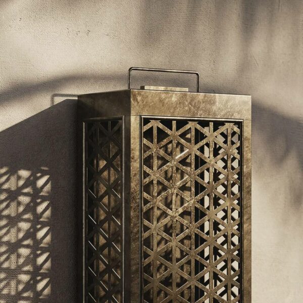 Απλίκα Grid 293.04.OO - Antique Brass, 19x13,5xH40