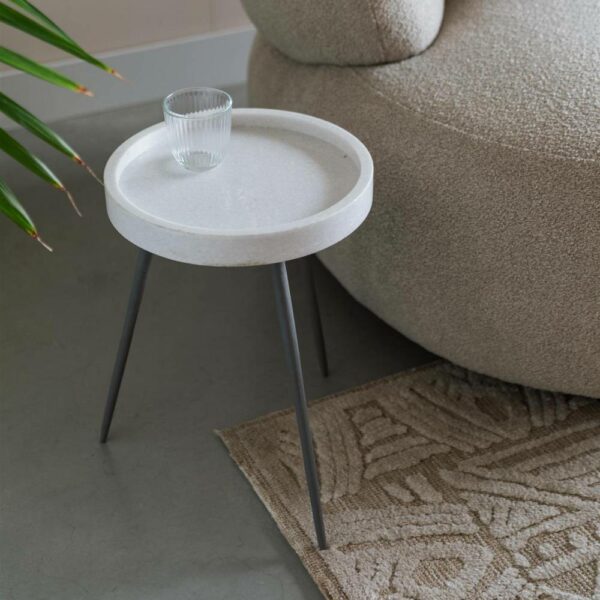 Τραπεζάκι Karrara - Λευκό, D33xH45