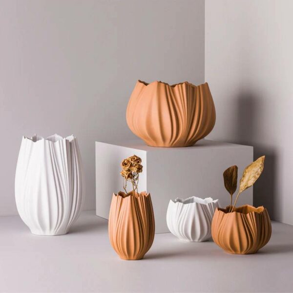 Βάζο Coral Neve P - Λευκό Ματ, 30x30 xH21