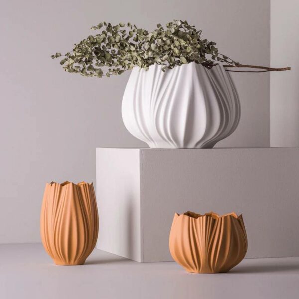 Βάζο Coral Neve P - Λευκό Ματ, 30x30 xH21