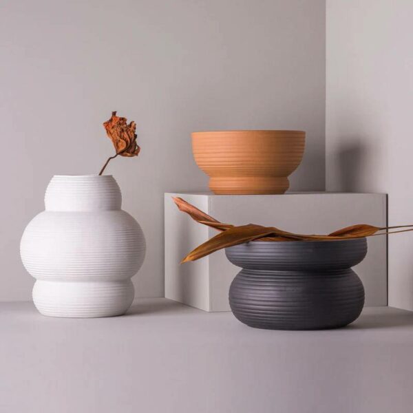 Βάζο Dip P - Λευκό Ματ, 31x31xH24