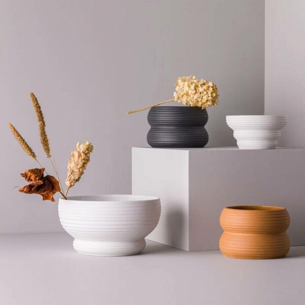 Βάζο Dip P - Λευκό Ματ, 31x31xH24