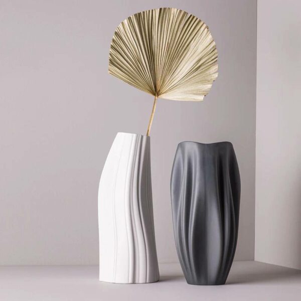 Βάζο Morea - Μαύρο Ματ, 18x18xH42