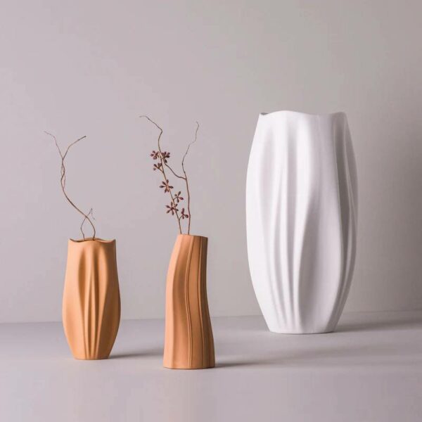 Βάζο Morea - Μαύρο Ματ, 18x18xH42