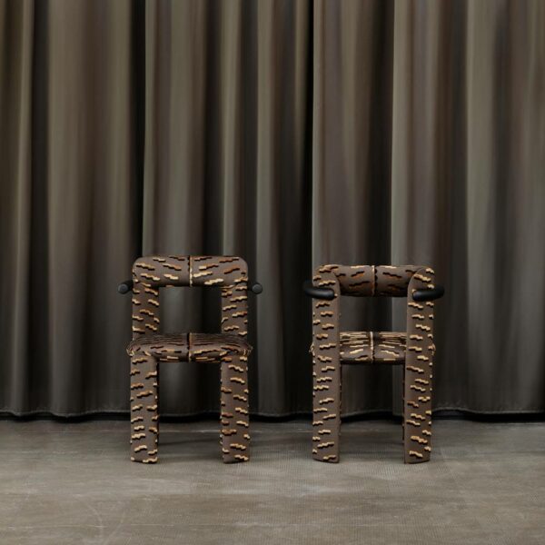 Καρέκλα Amia - Queneau Cacao 03, 50 × 52,3 × H79,2