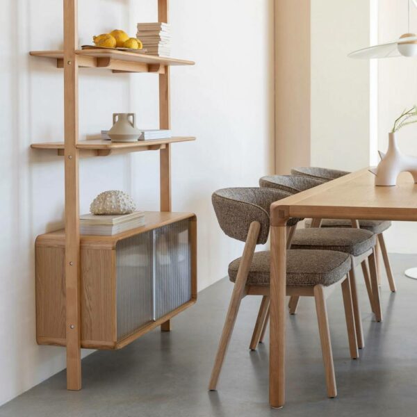 Καρέκλα Bright - Καφέ, 58x57x77