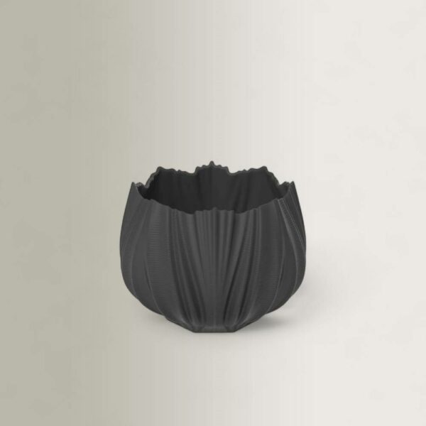 Βάζο Coral Neve P - Μάυρο Ματ, 30x30xH21