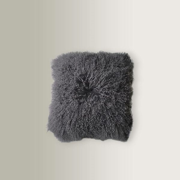 Μαξιλάρι Mongolian Fur - Γκρι, 60x60
