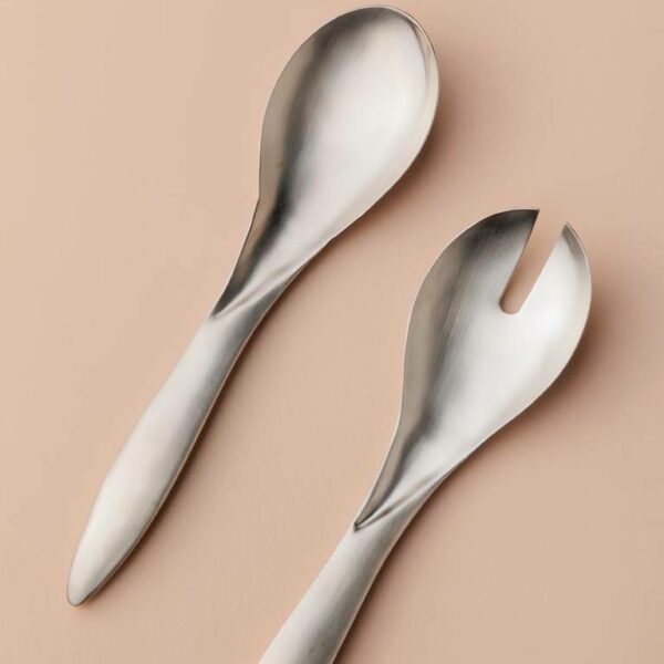 Mega Salad Serving Set - Steel, H30