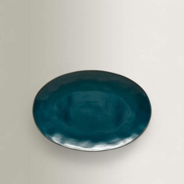 Πιατέλα Travessa Stacked Organic - Πράσινη, Καφέ, 45×31,1×H4,1