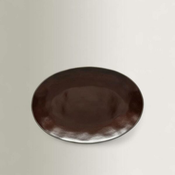 Πιατέλα Travessa Stacked Organic - Πράσινη, Καφέ, 45×31,1×H4,1