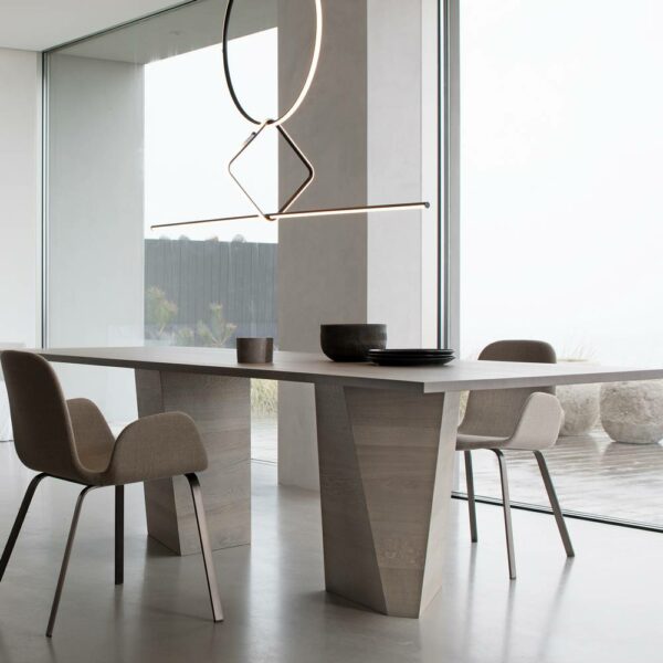 Τραπέζι Varan - Oak Wengé Dark, 280x110xH74,5