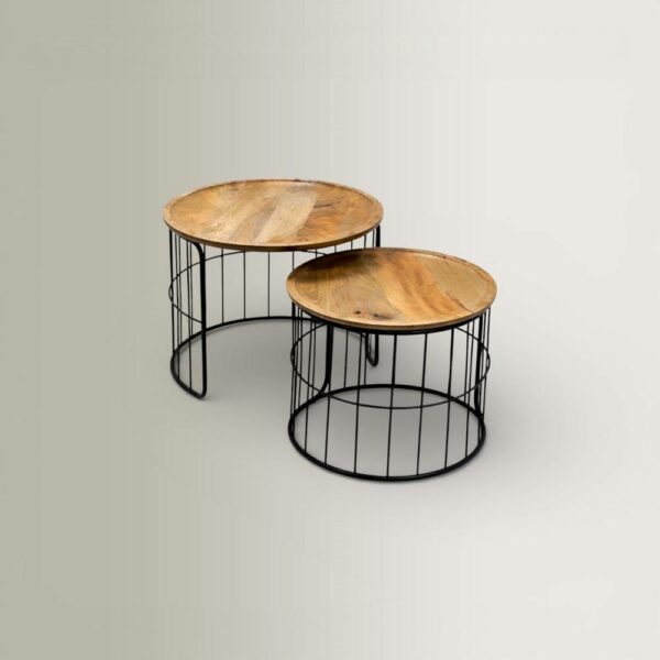 Σετ/2 Τραπεζάκια C83-94 - Back/Wood