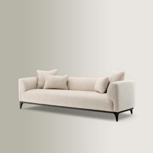 Καναπές Brannan - Λευκός, 263×92×H70