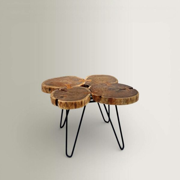 Τραπεζάκι 4Blog - Iron + Wdn, 75x75xH45