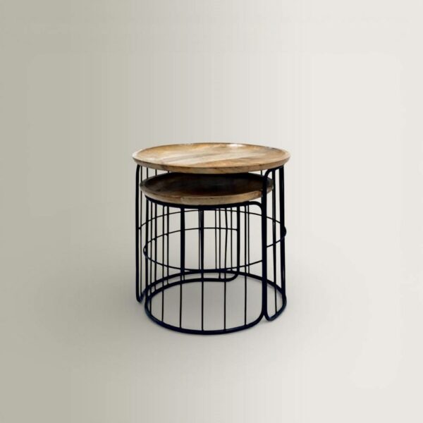 Σετ/2 Τραπεζάκια C83-94 - Back/Wood