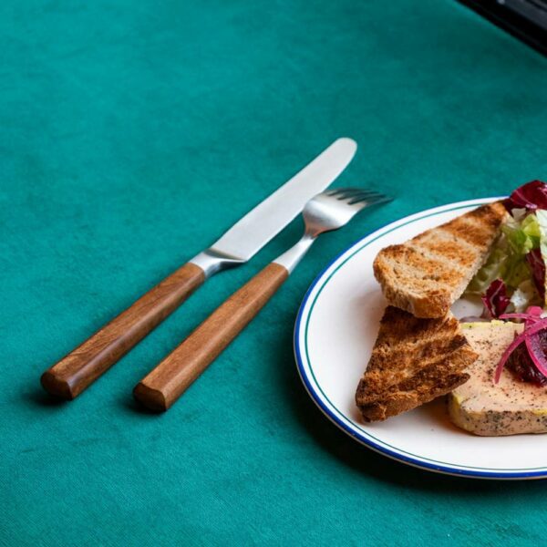 Σετ/24 Μαχαιροπίρουνα Erable - Wood, Ασημί