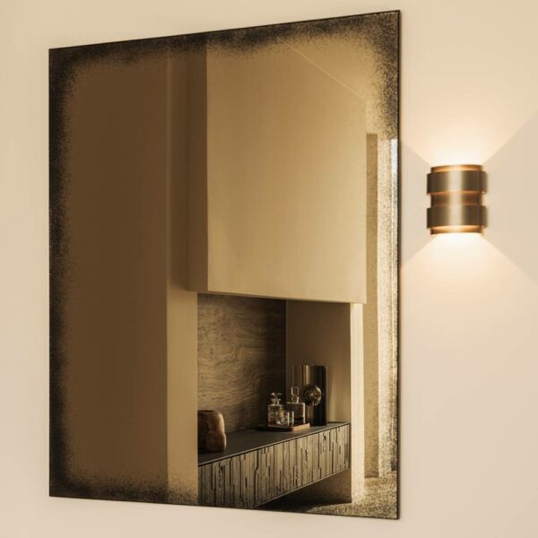 Καθρέπτης Aged - Bronze/Black Metal, 122xH153
