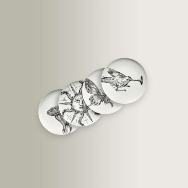 Σετ/4 Πιάτα Bread Unity - Black, 12×12×1