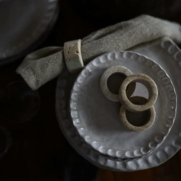 Δαχτυλίδι Πετσέτας Cleighton - Travertine, 5×H2,5