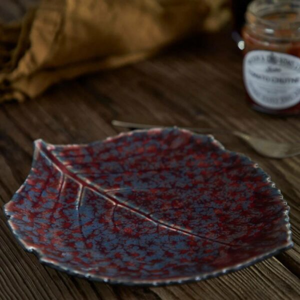 Δίσκος Hydrangea Leaf Riviera - Stoneware, 21,8×19,1×H3,3