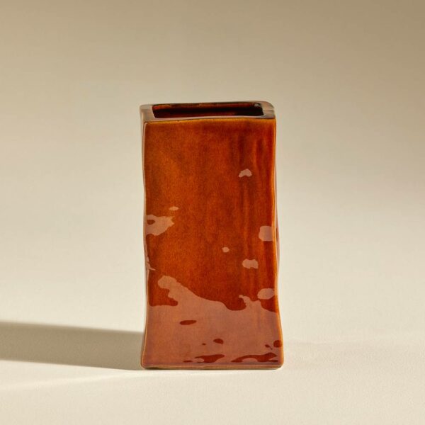 Βάζο Nomad Noisette - Κόκκινο, D9.5 x W11 x H21