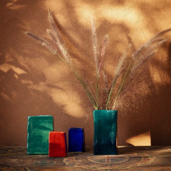 Βάζο Nomad - Σμαραγδί, D9.5 x W11 x H21