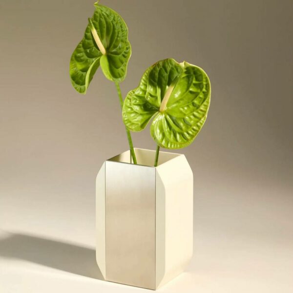 Βάζο Oscar - Εκρού, 13,6x10xH13,6