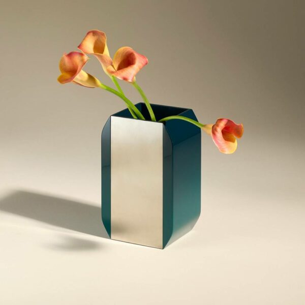 Βάζο Oscar - Σμαραγδί, 13,6x10xH13,6